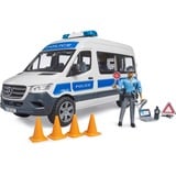 bruder 02683 MB Sprinter Polizei Einsatzfahrzeug mit Light & Sound Modul, Modellfahrzeug 