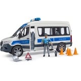 bruder 02683 MB Sprinter Polizei Einsatzfahrzeug mit Light & Sound Modul, Modellfahrzeug 