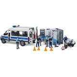 bruder 02683 MB Sprinter Polizei Einsatzfahrzeug mit Light & Sound Modul, Modellfahrzeug 