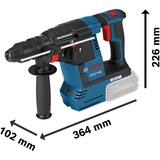 Bosch Professional Akku-Bohrhammer GBH 18V-26 F Professional, 18Volt blau/schwarz, 2x Li-Ionen Akku 5,0Ah, in L-BOXX