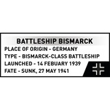 COBI Battleship Bismarck, Konstruktionsspielzeug Maßstab 1:300
