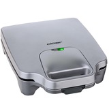 Cloer XXL-Sandwichmaker 6269 silber, für 4 Toasts