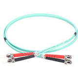 Digitus LWL Patchkabel, Duplex, ST > ST Stecker, Multimode OM3 türkis, 10 Meter