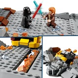 LEGO 75334 Star Wars Obi-Wan Kenobi vs. Darth Vader, Konstruktionsspielzeug Spielset mit Duell-Plattformen und Minifiguren