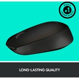 Logitech B170 Wireless, Maus schwarz, 3 Tasten, für Links- und Rechtshänder, kompatibel mit PC/Mac