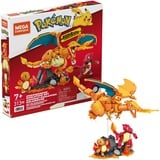 Mattel MEGA Pokémon Glumanda Evolution Set, Konstruktionsspielzeug mit 3 Actionfiguren, 313 Teile