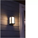 Philips HUE White & Color Ambiance Impress Outdoor Wandleuchte, LED-Leuchte schwarz