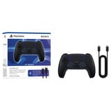 Sony DualSense Wireless-Controller + USB-Kabel für PC, Gamepad schwarz, Midnight Black