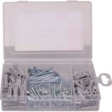 fischer Profi-Box Spreizdübel SX Plus + Schraube  hellgrau, 160-teilig, mit Schrauben