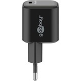 goobay USB-C Schnellladegerät Nano, PD, GaN, 45 Watt schwarz, 1x USB-C, Power Delivery 3.0