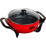 Bestron Multifunktions Party-Pfanne "Festa Italiana" rot/schwarz, 1.500 Watt, Ø 27cm