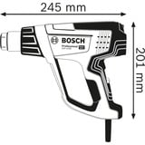 Bosch Heißluftgebläse GHG 23-66 Professional + 5-teilges Zubehör blau/schwarz, 2.300 Watt, L-BOXX
