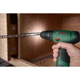 Bosch Heimwerken & Garten Akku-Schlagbohrschrauber EasyImpact 1200 + Bit- und Bohrer-Set grün/schwarz, 2x Li-Ionen Akku 1,5Ah, Koffer