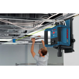 Bosch Rotationslaser GRL 300 HVG Professional, mit Halterung blau/schwarz, grüne Laserlinie, mit Laser-Empfänger LR 1, im Koffer