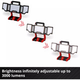 EINHELL Akku-Lampe TP-CL 18/3000 Li - Solo, Baustrahler rot, ohne Akku und Ladegerrät