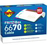 FRITZ! Box 6670 Cable, Router weiß/rot