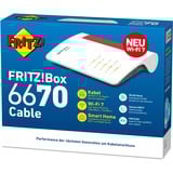 FRITZ! Box 6670 Cable, Router weiß/rot