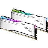 G.Skill DIMM 32 GB DDR5-6400 (2x 16 GB) Dual-Kit	, Arbeitsspeicher silber, F5-6400J3039G16GX2-TR5S, Trident Z5 Royal, INTEL XMP