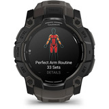 Garmin Instinct 3 - 50 mm, AMOLED, Smartwatch Black, Silikon-Armband
