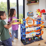 Hot Wheels Ultimative Garage, Spielgebäude mit 2 Die-Cast-Autos, Aufbewahrung für mehr als 50 Autos