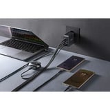 Intenso Power Adapter W140A3C GaN + C520C Kabel, Ladegerät schwarz, 140Watt