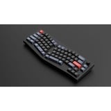 Keychron Q8 Barebone ISO Knob, Gaming-Tastatur schwarz, Alice Layout, Hot-Swap, Aluminiumrahmen, RGB