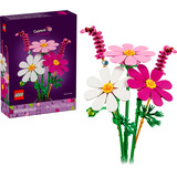 LEGO Botanicals Rosa Blumenstrauß Bundle (mit Vase), Konstruktionsspielzeug 
