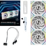 Lian Li UNI FAN SL120 LCD Wireless, Gehäuselüfter weiß, 3er-Pack inkl. Controller, Reverse , 124.5 mm