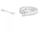 Philips Hue White & Color Ambiance Lightstrip Plus Verlängerung V4 1 Meter, LED-Streifen weiß
