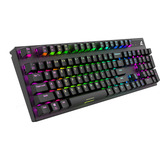 Sharkoon SKILLER SGK20, Gaming-Tastatur schwarz, US-Layout, Huano Brown