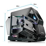 Thermaltake Amalthea Black, Gaming-PC schwarz/transparent, Windows 11 Home 64-Bit