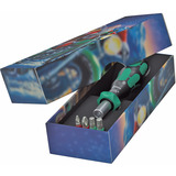 Wera Bit-Satz 838 RA S/4 Christmas 2025, mit Ratschenfunktion schwarz/grün, 1/4", 5-teilig