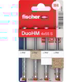 fischer Hohlraumdübel DuoHM 4x55 S PZ  4 Stück, mit Panhead-Schraube