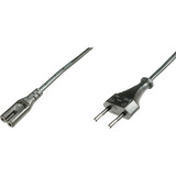 Digitus Europäisches Netzanschlusskabel schwarz, 1,80 Meter, Euro-Stecker