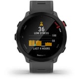 Garmin Forerunner 55, Smartwatch dunkelgrau/schwarz, 42 mm, Silikon-Armband