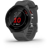 Garmin Forerunner 55, Smartwatch dunkelgrau/schwarz, 42 mm, Silikon-Armband