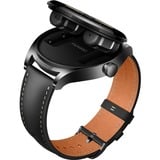 Huawei Watch Buds (Saga-B19T), Smartwatch schwarz, schwarzes Lederamband, inkl. Kopfhörer