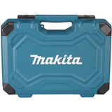 Makita Handwerkzeug-Set E-17980, 231-teilig blau, mit 2 Umschaltknarren, 1/4" und 1/2", Koffer