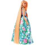 Mattel Barbie Extra Fancy Puppe im blauen Kleid mit Blumenmuster 