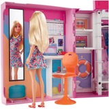 Mattel Barbie Traumkleiderschrank mit Puppe, Moden & Accessoires, Puppenmöbel rosa/weiß