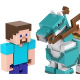 Mattel Minecraft Armored Horse and Steve, Spielfigur 