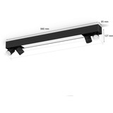 Philips HUE White & Color Ambiance Centris 4er Deckenspot, LED-Leuchte schwarz