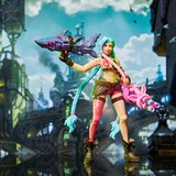 Spin Master League of Legends - 10cm Actionfiguren 5er Pack , Spielfigur Vi, Caitlyn, Ekko, Heimerdinger und exklusiver Jinx, jeweils mit Accessoires, Ausstellungssockel