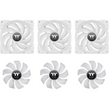 Thermaltake SWAFAN EX14 RGB PC Cooling Fan White TT Premium Edition, Gehäuselüfter weiß, 3er Pack, inkl. Controller, 140 mm