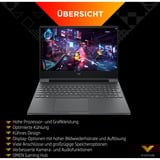 Victus by HP 15-fa2704ng, Gaming-Notebook grau, Intel® Core™ i5-13420H, NVIDIA GeForce RTX 3050, 16 GB DDR4, 512 GB (512 GB SSD), ohne Betriebssystem