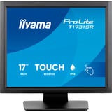 iiyama ProLite T1731SR-B2S, LED-Monitor 43 cm (17 Zoll), schwarz (matt), SXGA, TN, Touchscreen, HDMI, DP, VGA