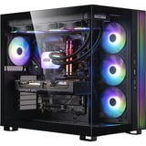 ALTERNATE Gaming-PC Window Edition • RTX 5080 • AMD Ryzen™ 7 9800X3D • 64 GB RAM schwarz/transparent, Windows 11 Home