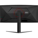 AOC CU34G4Z, Gaming-Monitor 86.4 cm (34 Zoll), schwarz (matt), WQHD, Fast-VA, Curved, USB-Hub, HDR, 240Hz Panel