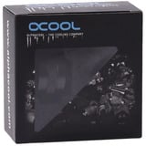 Alphacool Eiszapfen PRO 16mm HardTube Fitting G1/4 - Deep Black, Verbindung schwarz