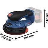 Bosch Akku-Exzenterschleifer GEX 18V-150-3 Professional solo, 18Volt blau, ohne Akku und Ladegerät